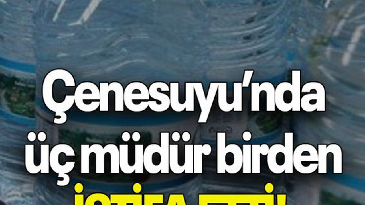 Çenesuyu’nda üç müdür birden İSTİFA ETTİ!